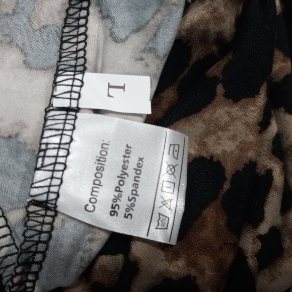 Chic Leopard Print Women's Skort Skirt Size L - Picture 9 of 10